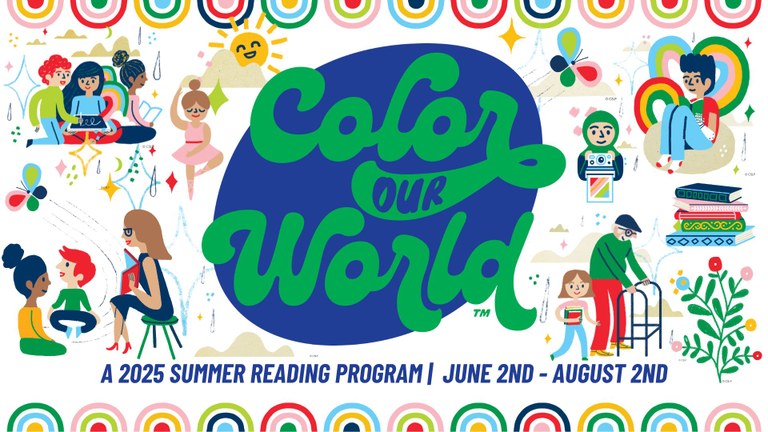 Color Our World A colorful banner of people doing various activities