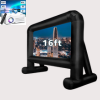 Inflatable movie screen and projector kit