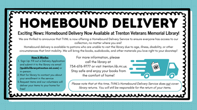 A delivery truck and information about homebound delivery services