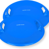 Blue sledding disc with handles that links to the item in our catalog