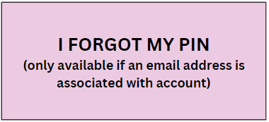 Have my pin sent to my email