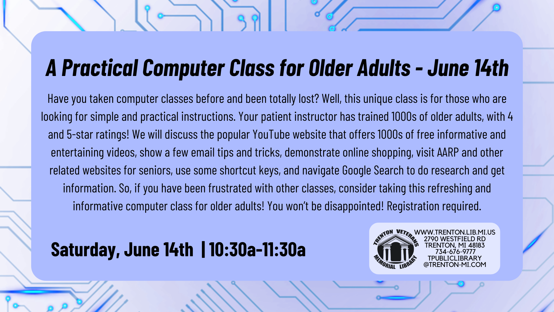 A Practical Computer Class for Adults